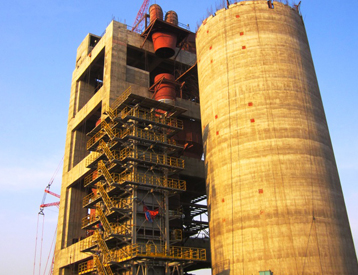 preheater_building_85_mtr_height_blending_silo_80_mtr_whr_building_at_udaipur